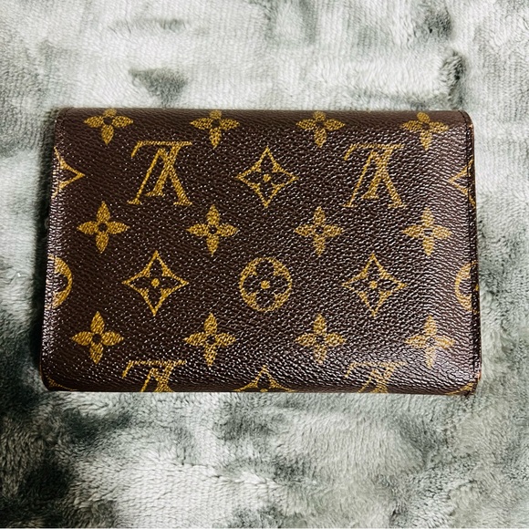 Louis Vuitton Porte Tresor Etui Trifold Monogram canvas Wallet w/ pass case - Picture 8 of 13